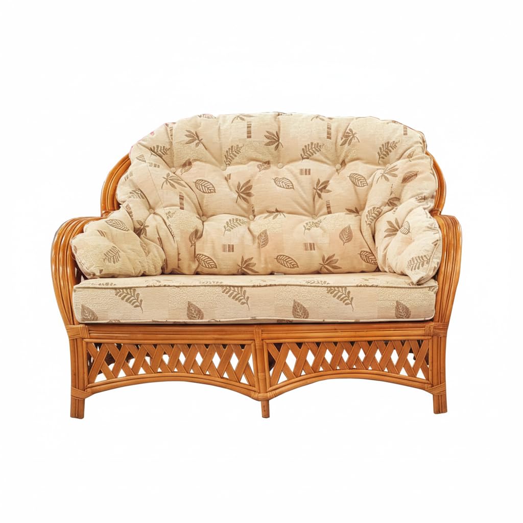 Hartfords Relpacement cushions for a Wrap round Suite of Conservatory Cane Furniture - choice of fabrics (Delamere Gold, Sofa Cushions Set) โ image 1