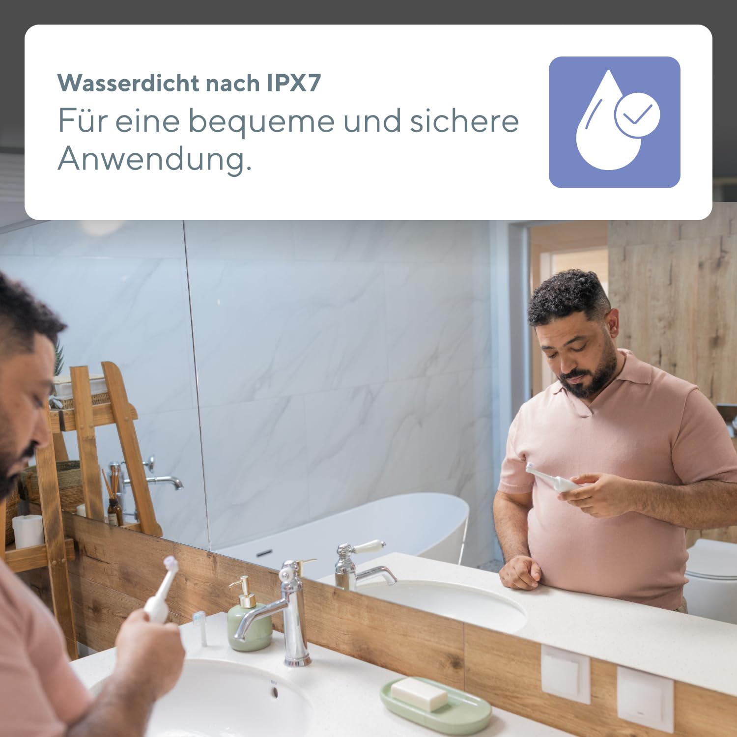 B.Well PRO-800 Rotierende Zahnbürste | 3 Modi & 35 Tage Akku | Schweizer Qualitätsstandards: 3 Modi, 2-Minuten-Timer mit 30-Sek-Intervall, Induktionsladen & 2 farbige Bürstenköpfe.