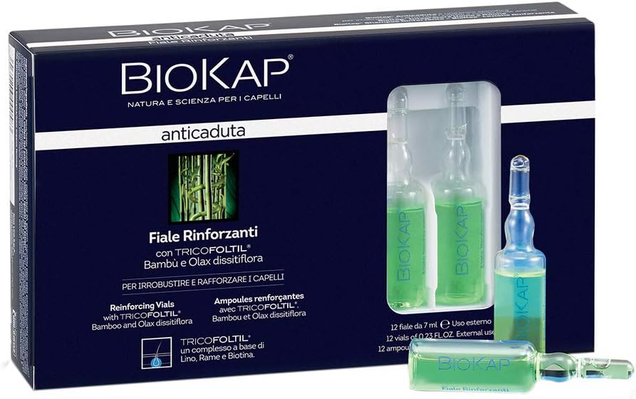 Bios Line Vials Hair Fall 1 Pack Of 12 Pieces 7 ml Unisex Adults Fine Hair Loss Sufferers