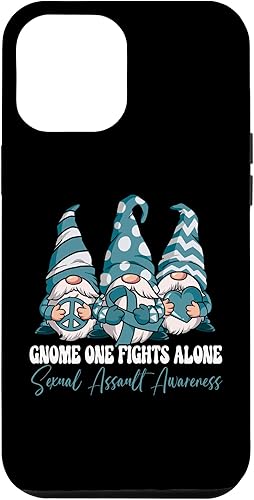 Funda para iPhone 13 Pro Max Gnome One Fights Alone Sexual Assault Awareness