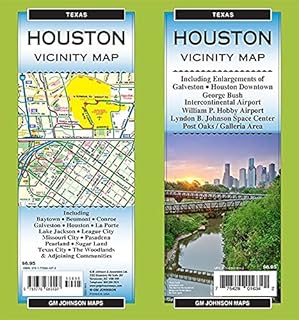 Houston & Vicinity, Texas Regional Map