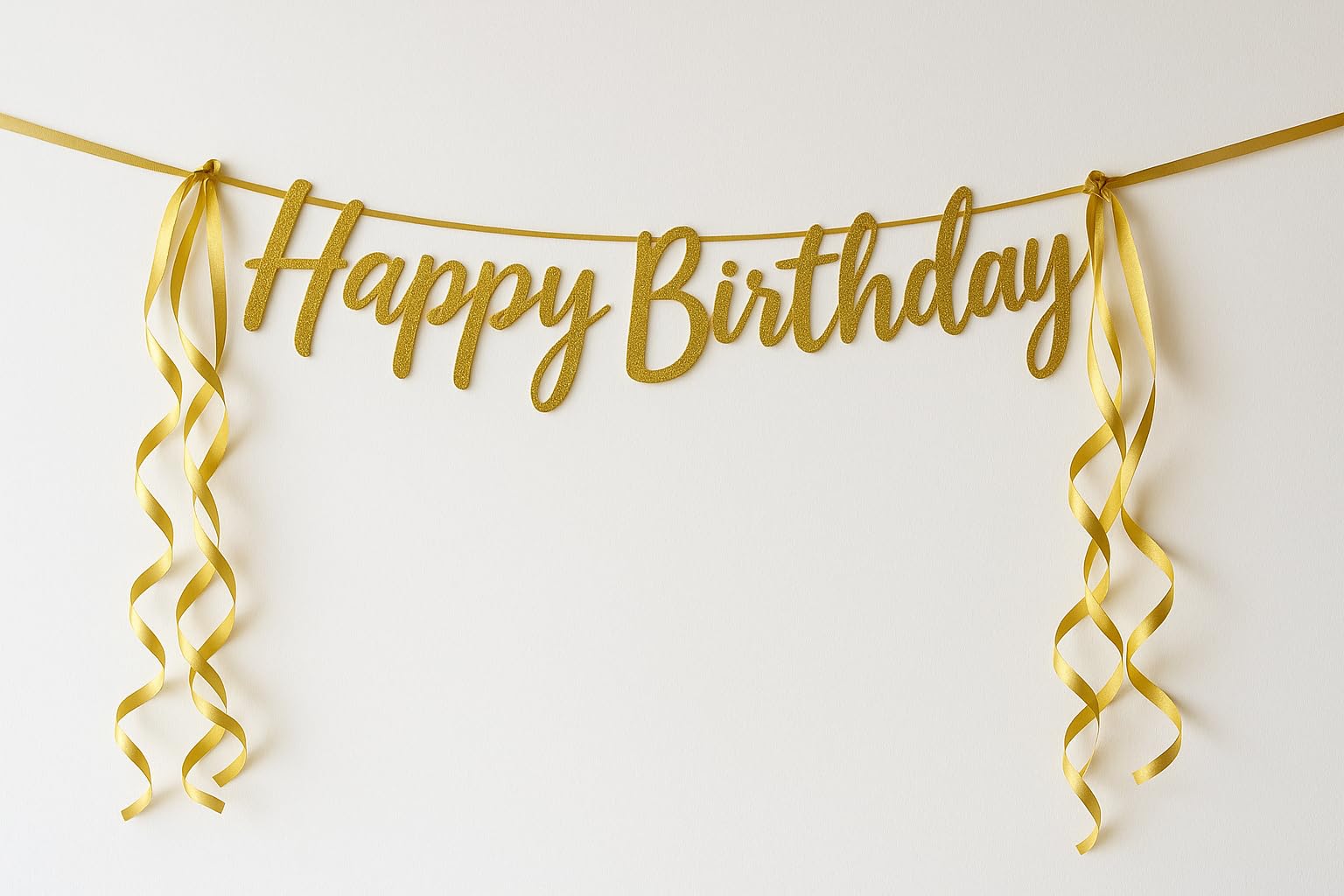Mystic Toy Store Happy Birthday Decoration Kit Golden for Boys Girls Kids Women Adult Tweens Car Decorations Decor Celebration Items Item Set Combo Reusable Cursive Banner-image-32