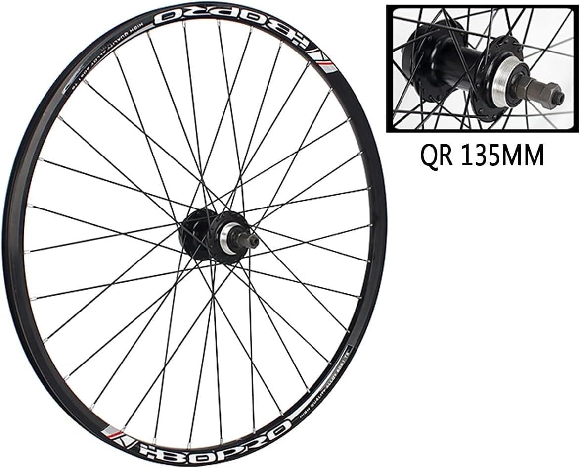 Juego de Ruedas para Bicicleta de Carretera con Freno de Disco, Ruedas de Doble Capa de 26 Pulgadas, Cierre rápido y buje.