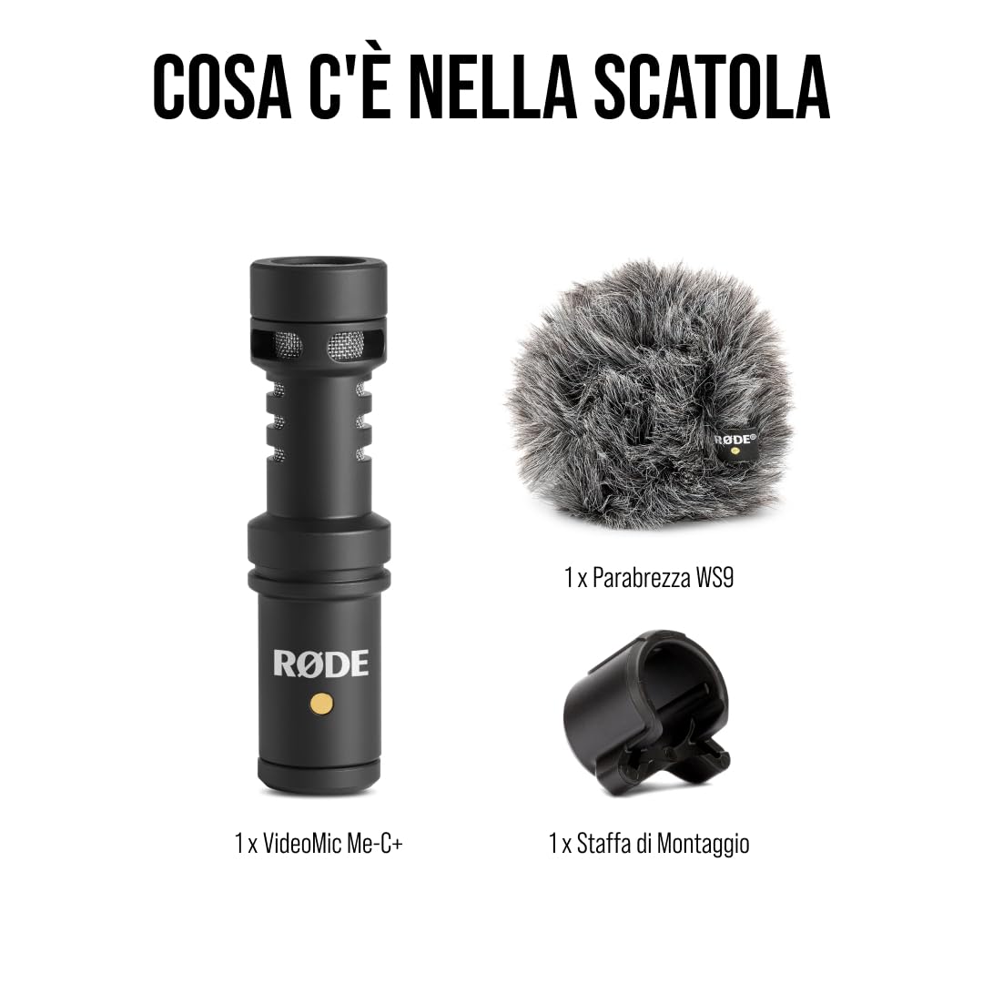RØDE VideoMic Me-C+ Microfono direzionale per dispositivi mobili