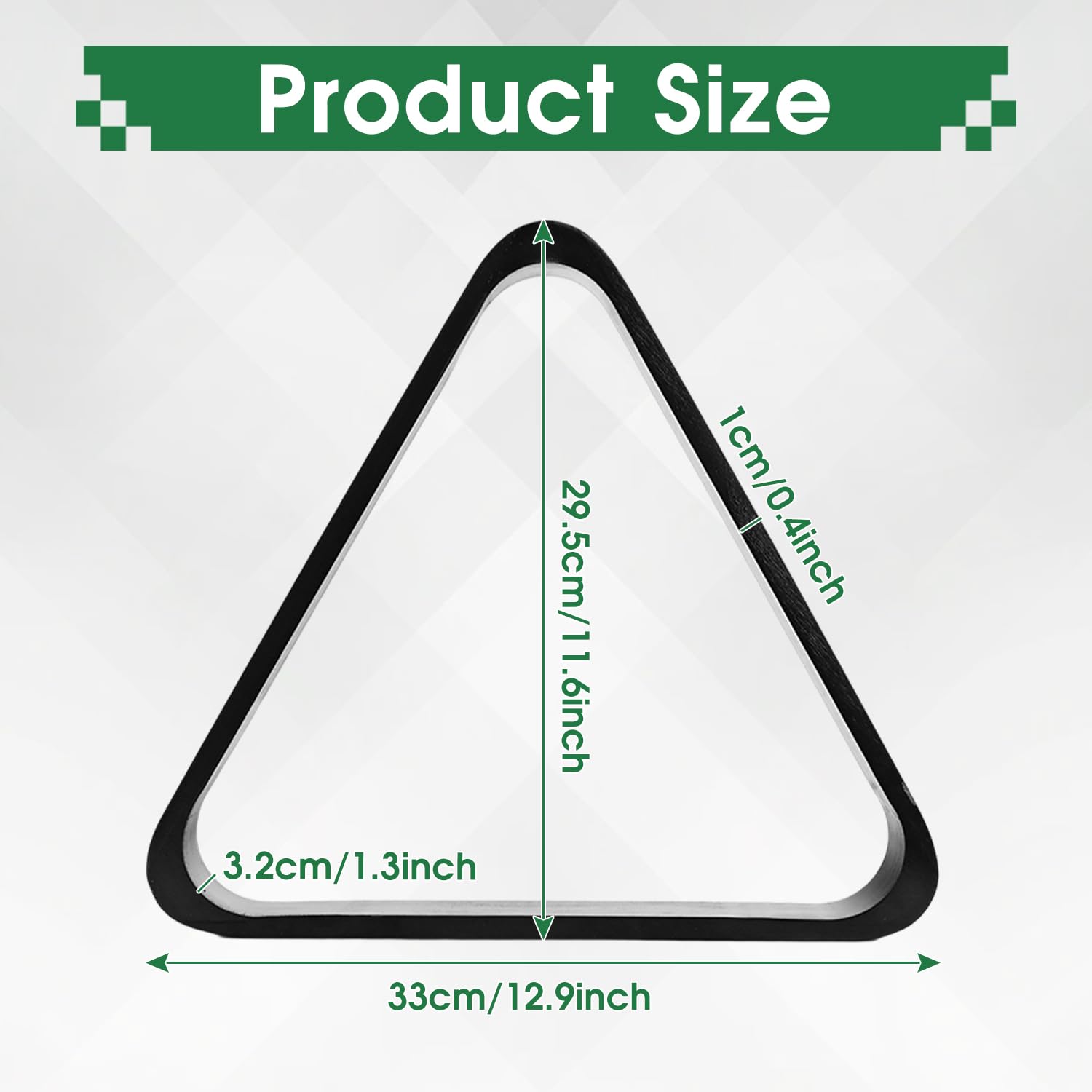 Snapklik.com : HMQQ Solid Wood Billiard 8-Ball Triangle Pool Ball Racks ...