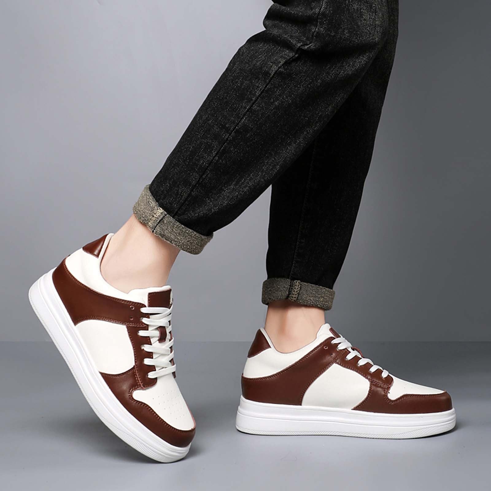 Zapatillas Hombre Seguridad Zapatillas Hombre Blancas Vestir Zapatos Verano Casual Zapatos Casuales Plantilla Gruesa Uso Diario Comodidad Estilo Summer Shoes For Men Correr