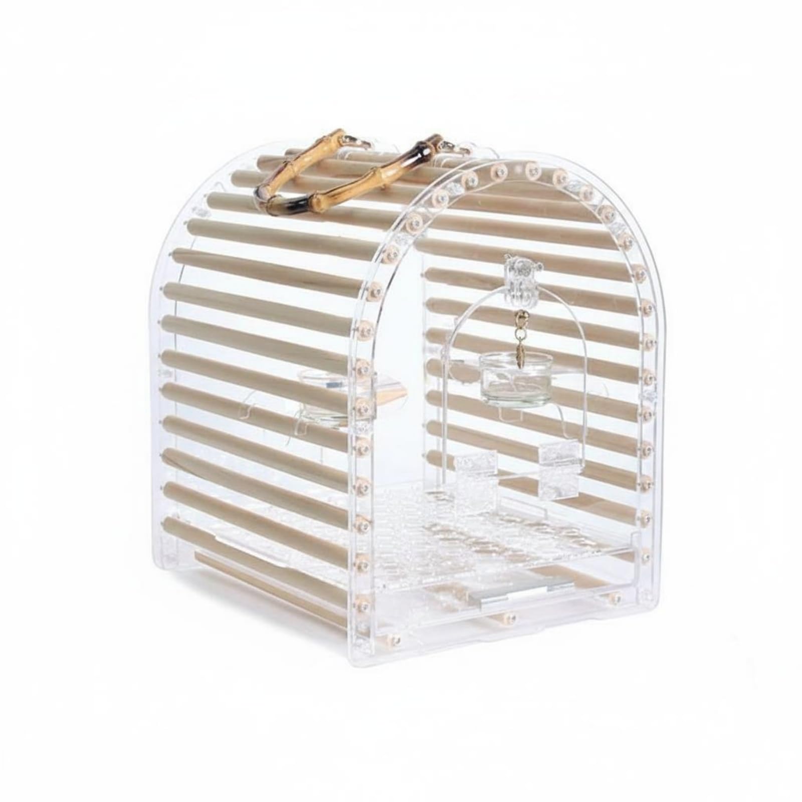Cage déplacement transparent : transportez votre petit animal sans stress