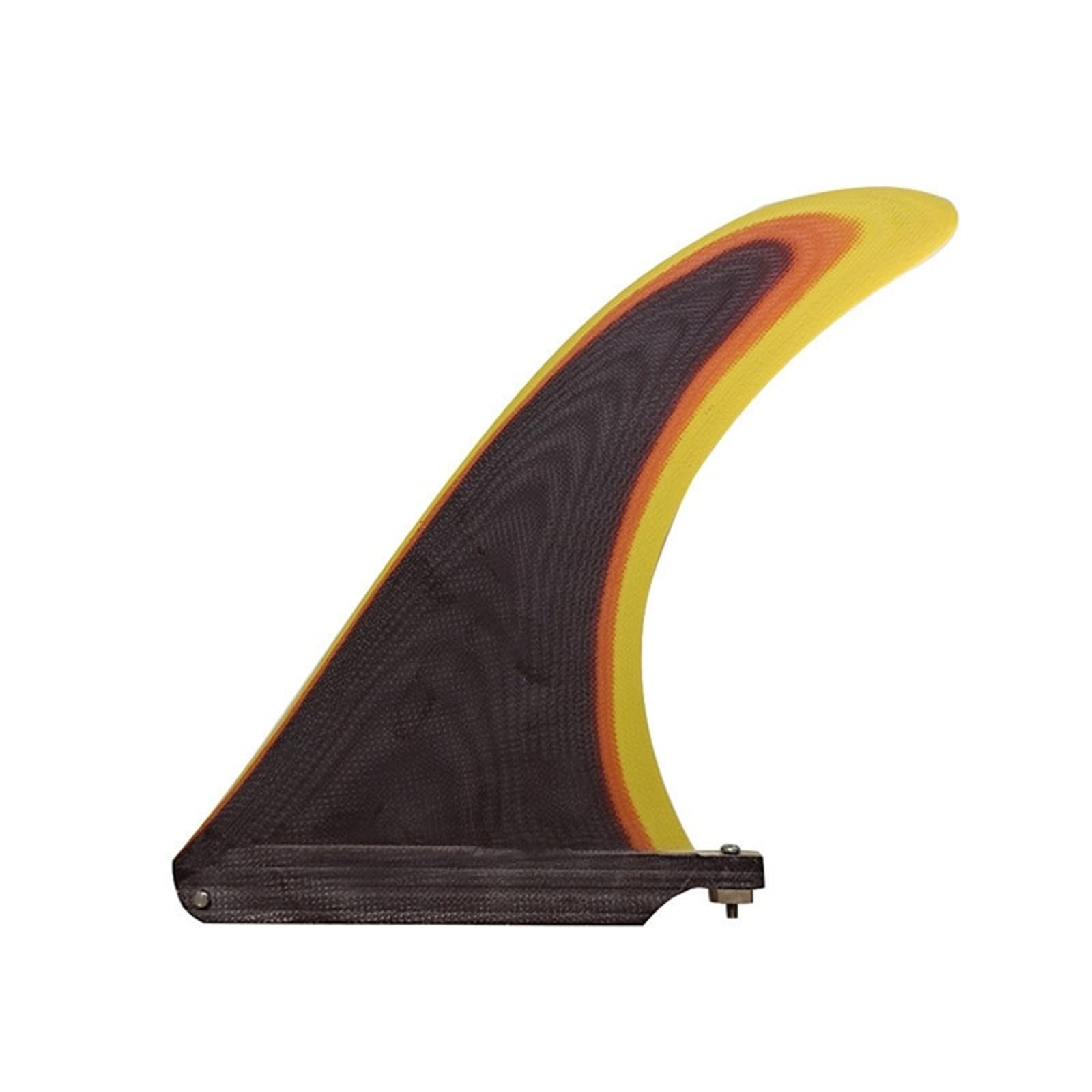 MKHQST Surfboard fin Longboard Fin Fiberglass 9inch Single 1pc Surf Fins For Central Multicolor Surfboard