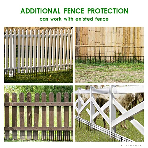 24X15-Inch No Dig Animal Barrier Fence, 15 Pack Dig Protective Fence With 1.5 Inch Spike Spacing, Dog/Rabbit/Groundhog Underground Fence, Galvanized Outdoor Garden Metal Fence … #TOP6