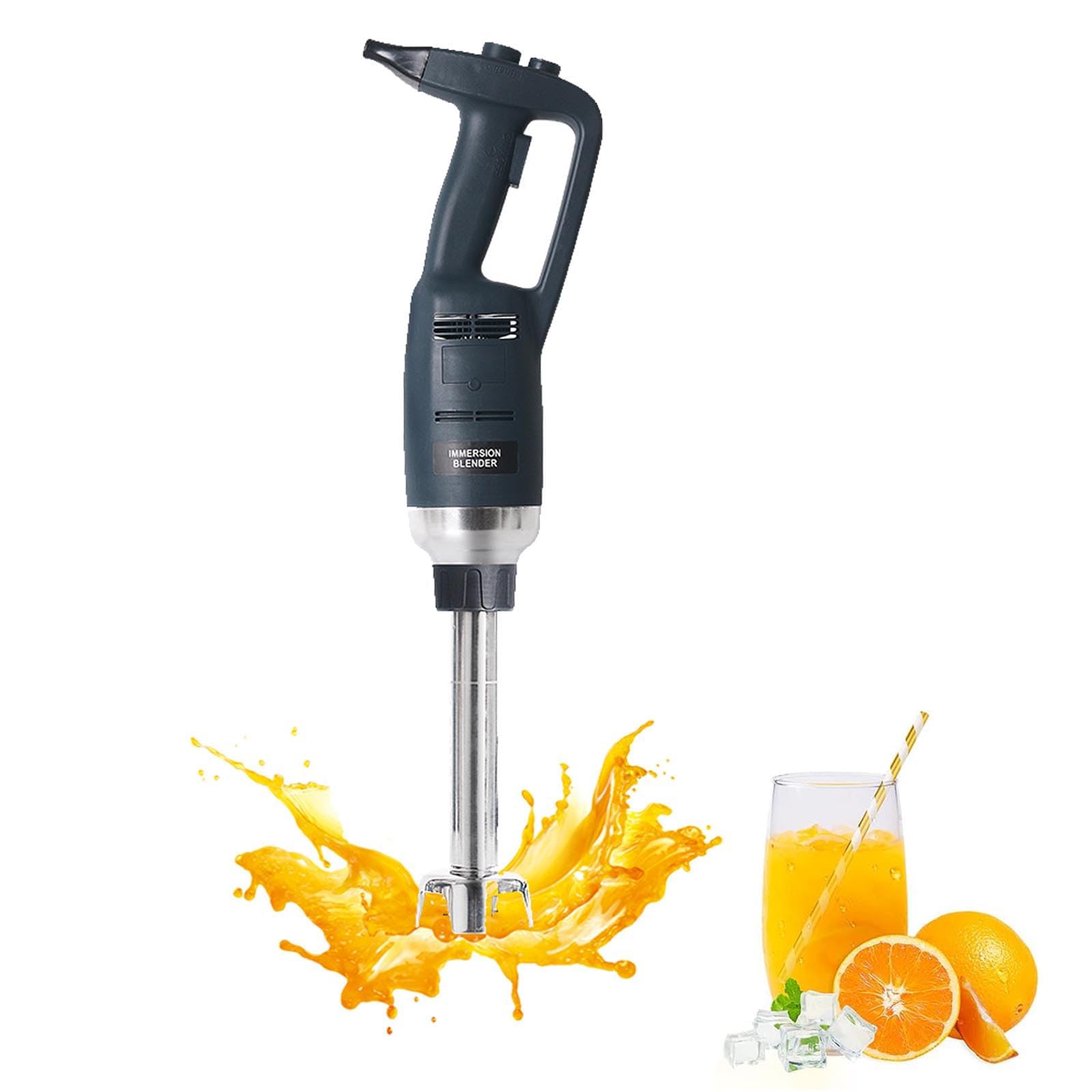 BOOZXCV 500W Commercial Immersion Blender Set, Hand Blender with 500mm Stick, Variable Speed 4000-16000 rpm Heavy Duty Electric Stick Blender, with Locking and Button
