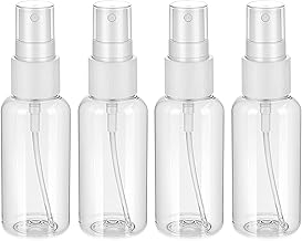 Giantree 4 Pieces Spray Can, 30ml Small Empty Spray Bottles Transparent Spray Bottle Portable Atomizer for Travel Essential Oils Perfume