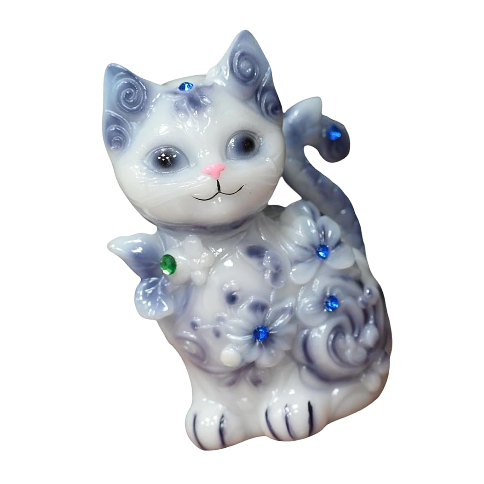 Geavonyg Lovely Animal Night Light LED Lighting Bedside Sleep Lamp Kitten Dog Figure Resin Lamp for Bedroom Living Room Lovely Animal Night Light LED Lighting
