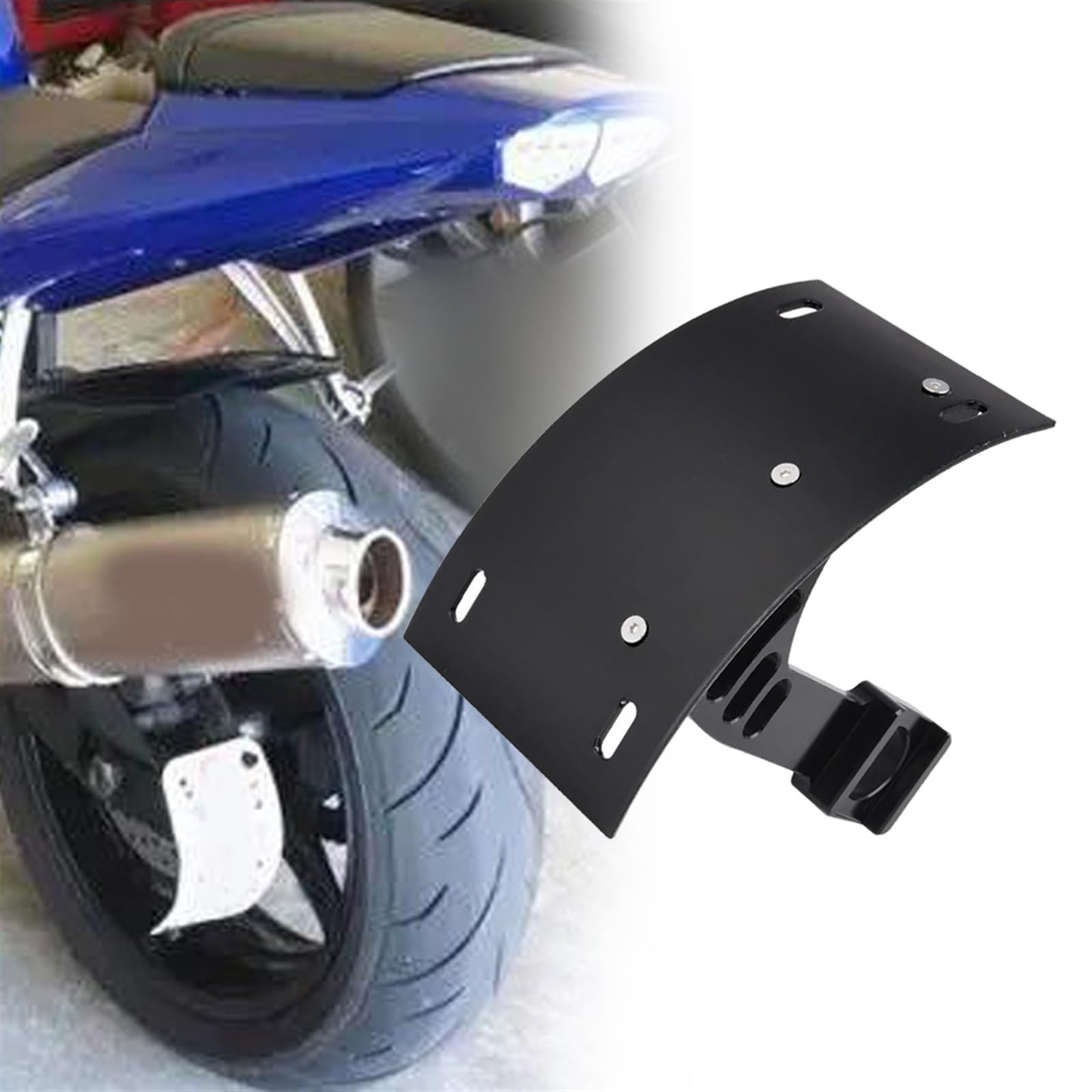 スイングアームからのナンバーステーその3（ヤマハ SRV250）by