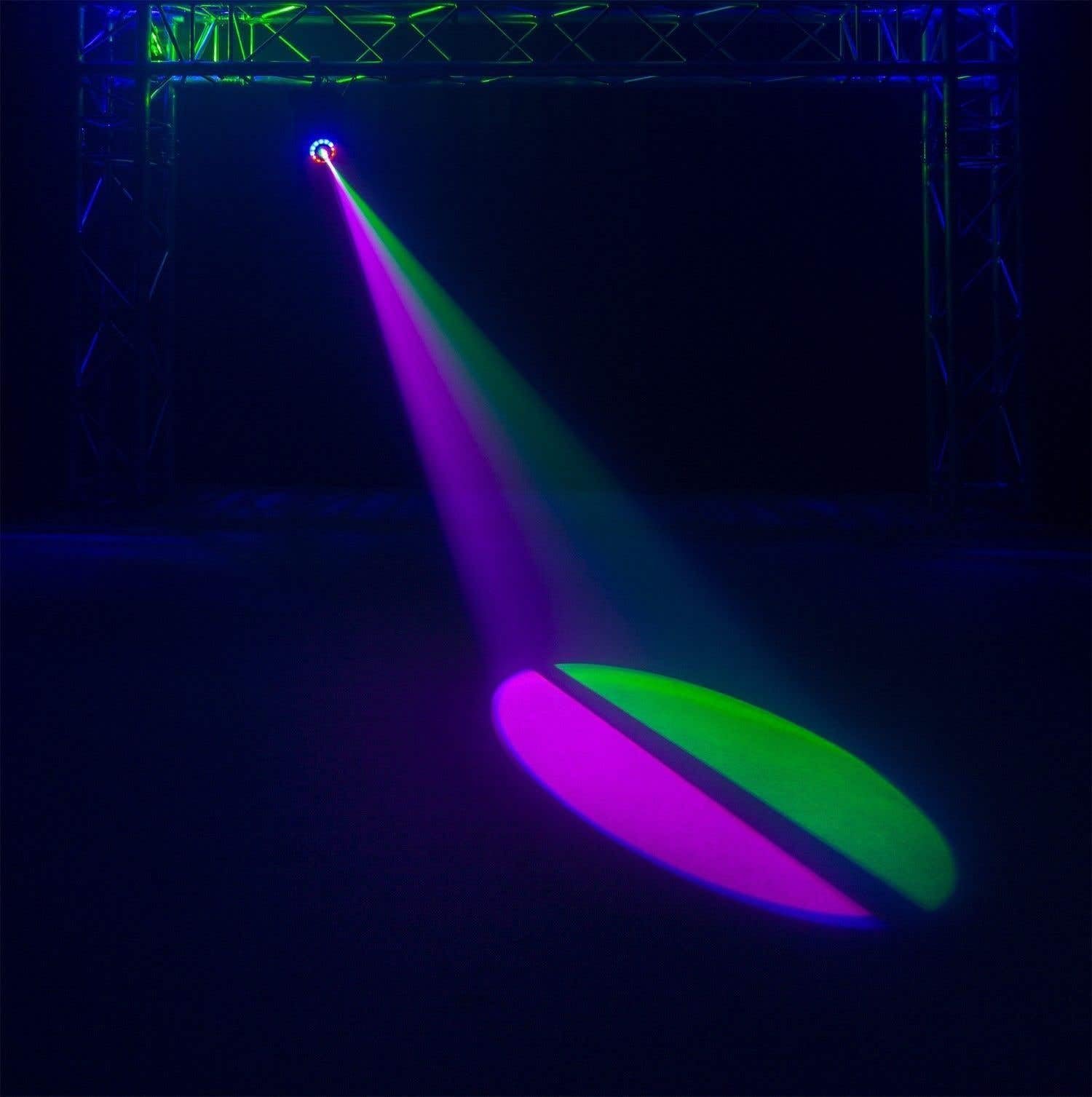 BeamZ Panther 35 - Moving Head LED und 35W LED - Vielseitiger und leistungsstarker DMX Movinghead, 7 Gobo Rad, Lichtshows, Discolicht Partylicht, DMX Licht, DJ Lichtanlage, Bühnenlichteffekt