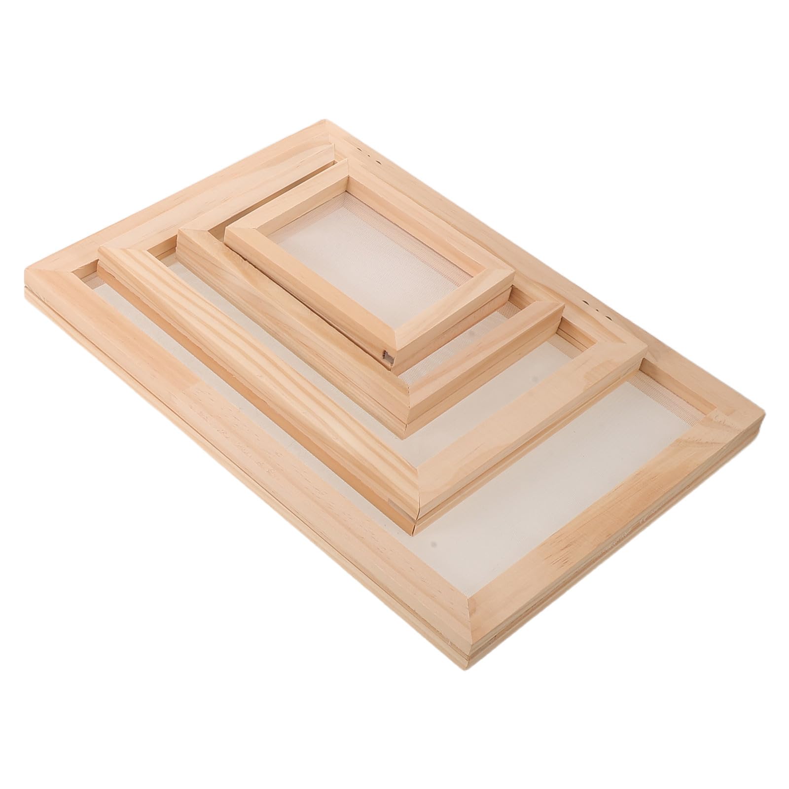 Kit para Hacer Papel con Marco de Madera de Doble Capa y Malla