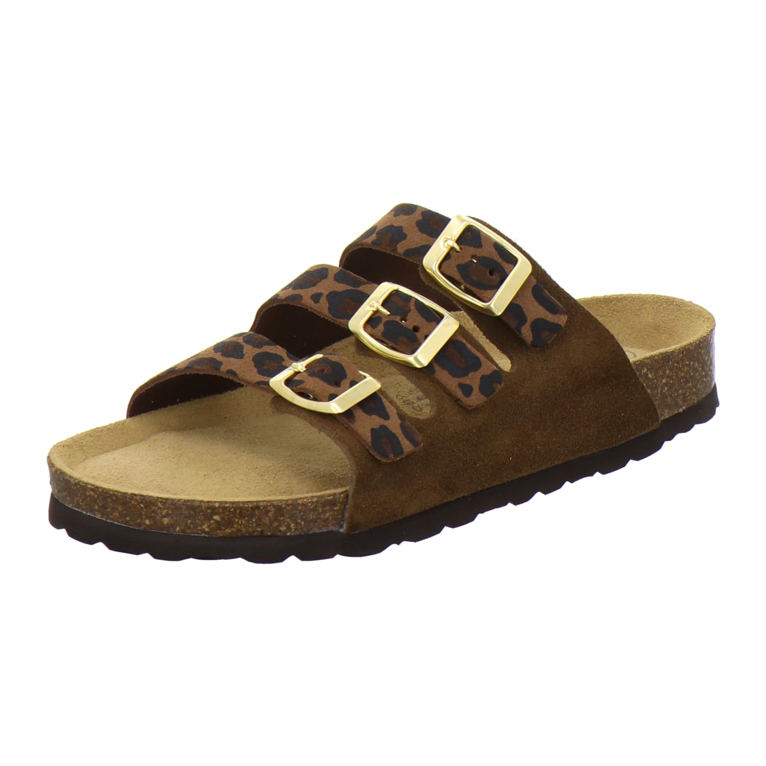 AFS-Schuhe 2133 - Pantofole sportive da donna, in pelle, pratiche, comode pantofole da lavoro, made in Germany