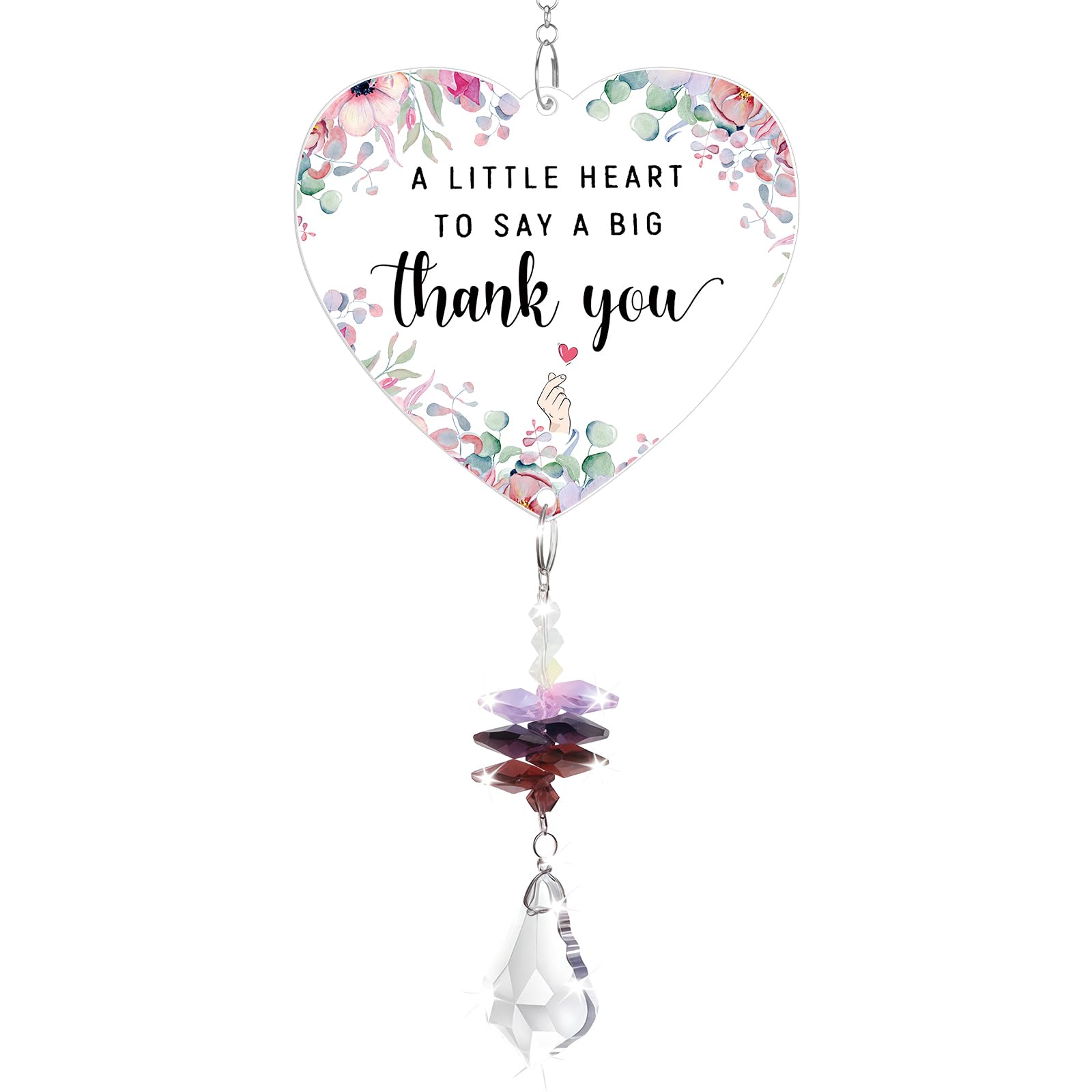 Thank You Gifts For Women, Crystal Suncatcher, Thank You Gift, Thank You Teacher Gifts, Retirement Gifts, For Women Men Friends Colleagues Teacher Nurse Worker