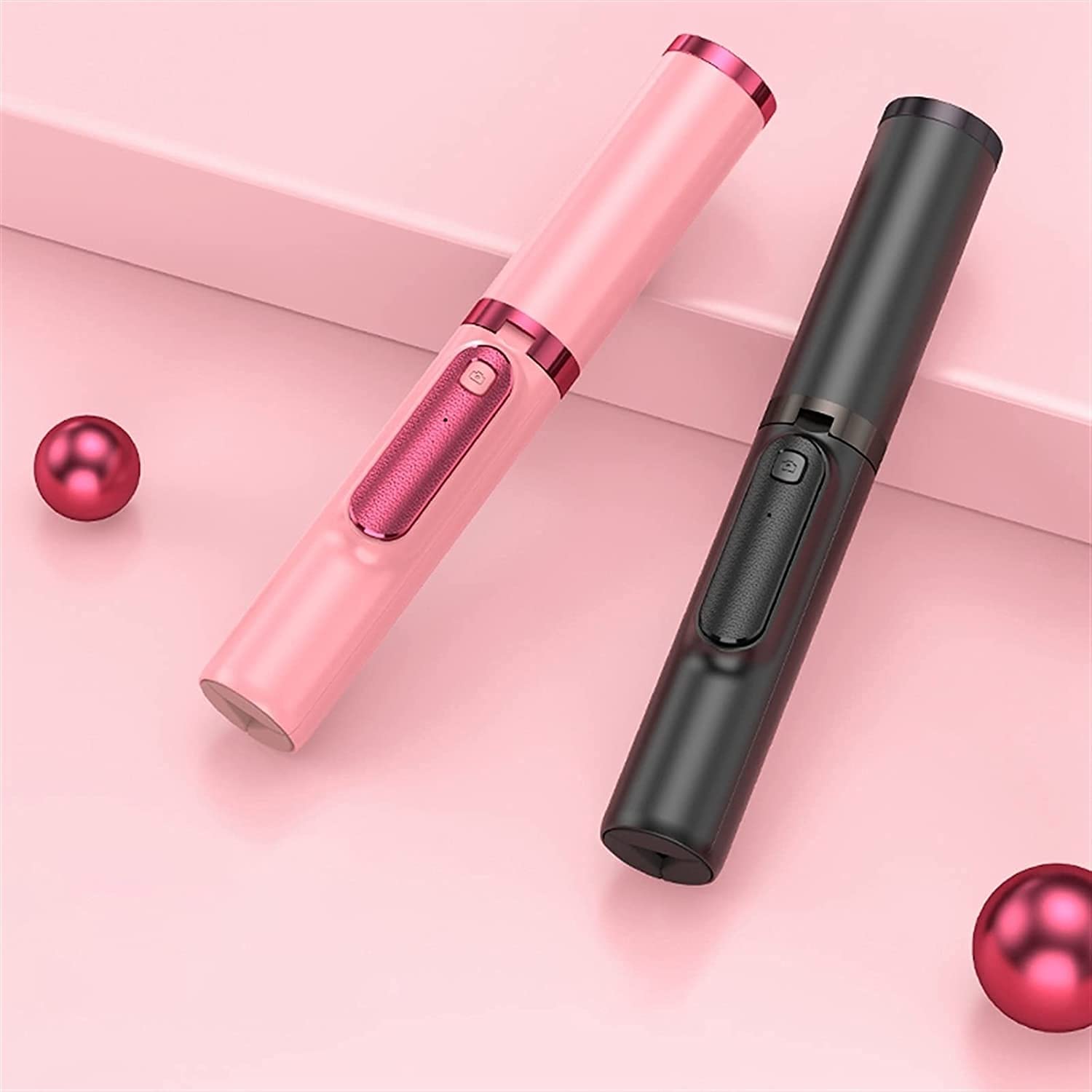 affidabile Selfie Stick Senza Fili Bluetooth Selfie Stick Pieghevole In Lega di Alluminio Treppiede con Telecomando Wireless (Colore: Nero) (Colore: Nero)