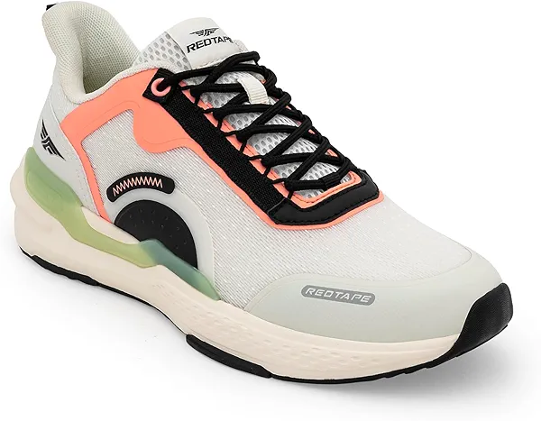 Red Tape Men's Road Running Shoes, Lightweight Breathable Upper Mesh Sneakers with Cushioned Insole, Slip-On Comfort, Ideal for Walking, Gym, Tennis, Outdoor Sports & Daily Casual Wear