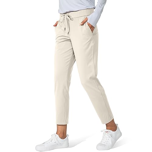 G Gradual Women's Pants with Deep Pockets 7/8 Stretch Ankle Sweatpants for Golf, Athletic, Lounge, Travel, Work