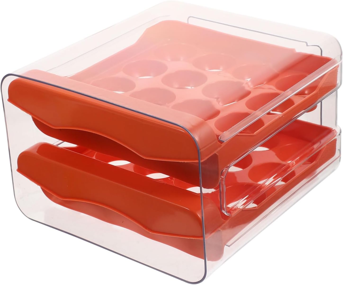 Style Egg Storage Organizer Double Layer Thickened Egg Tray Refrigerator Egg Holder for Eggs Portable Container for Home Supplies Space Saving Design