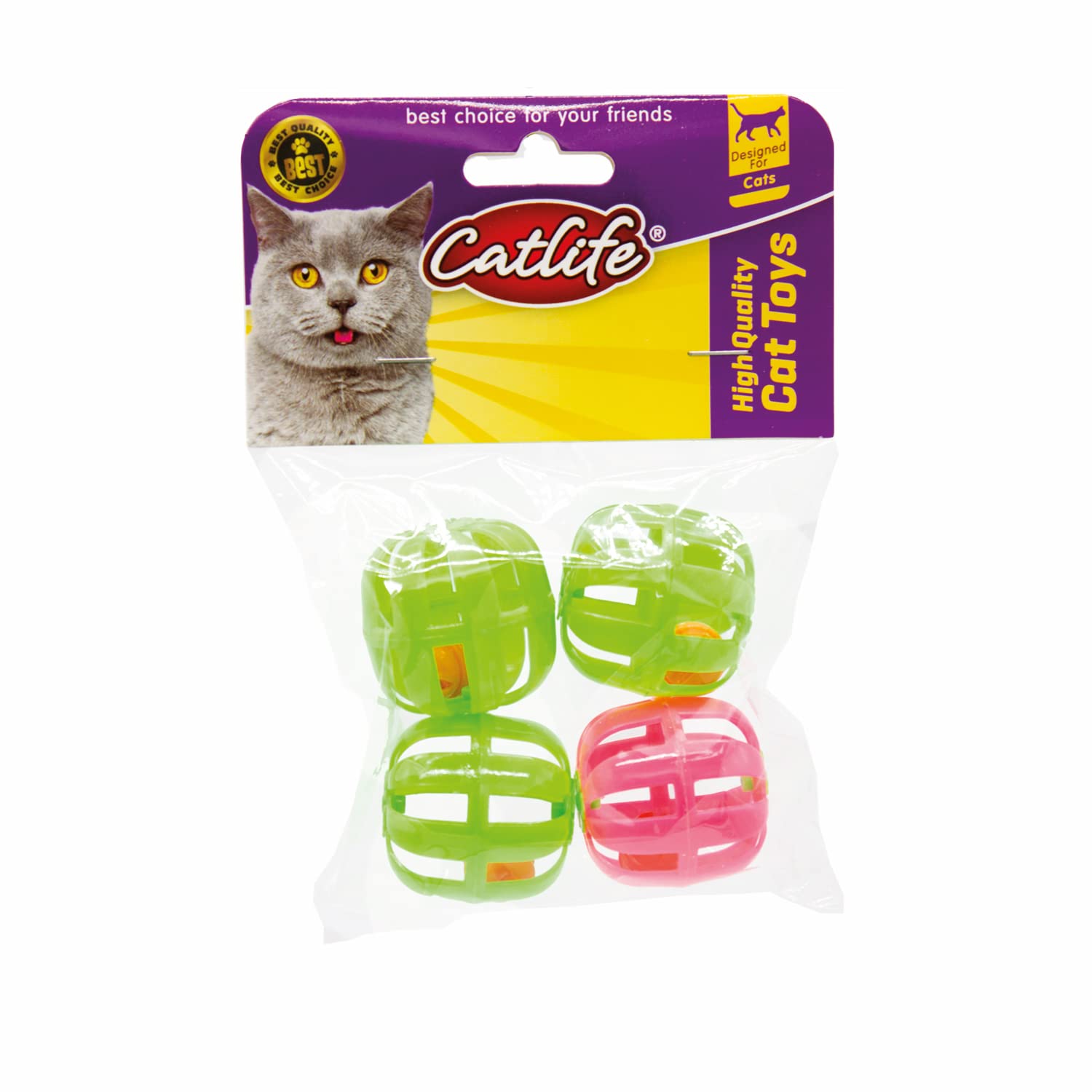 202363-Catlife Zilli Kedi Oyuncağı 4'lü Paket