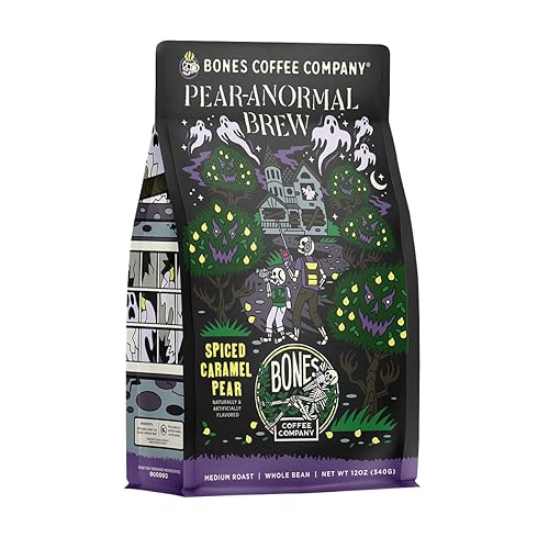 Miniatura 66 de Bones Coffee Company - Granos de café molido French Vanilla, café arábico de tostado medio y baja acidez, café gourmet, 355 gr