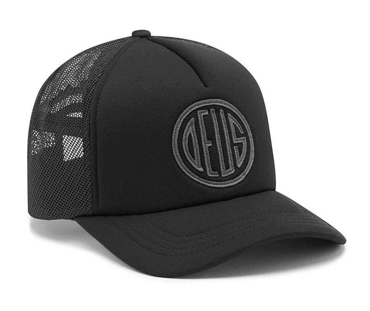 Deus Men's Black Ex Machina Pill Trucker Cap One Size