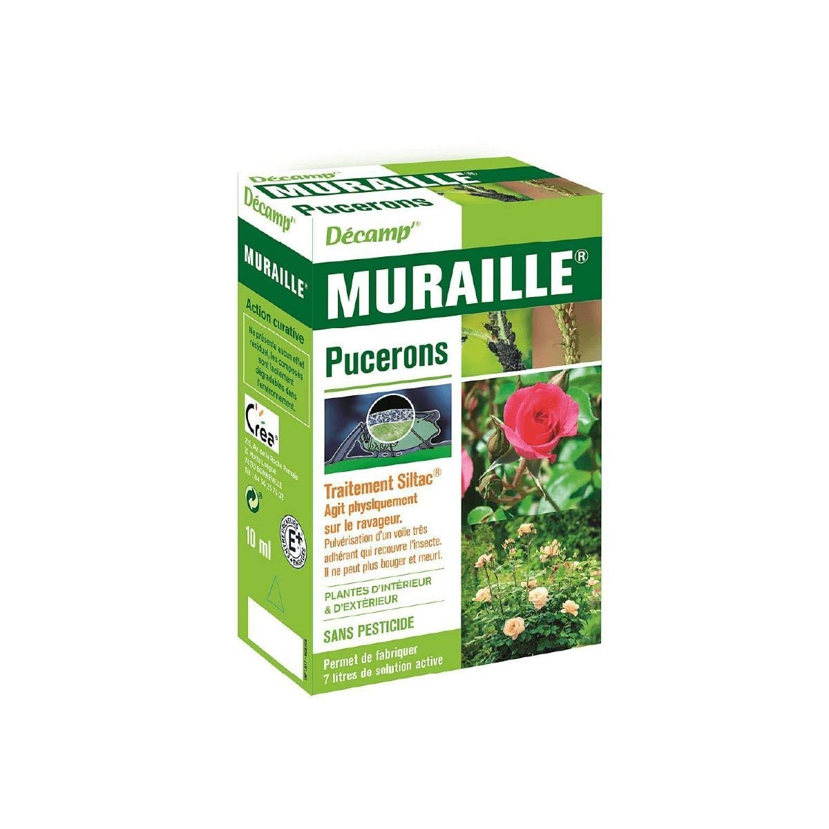 Traitement pucerons Décamp' Muraille Siltac pour plantes vertes et arbustes d'ornement