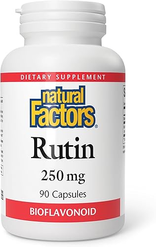 Natural Factors - Rutina 250 mg, un bioflavinoide cítrico, 90 cápsulas
