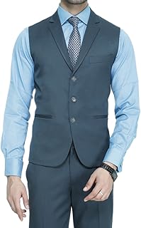 manq Men's Single Breast Three Button Slim Fit Formal/Party Waist Coat-picture-19