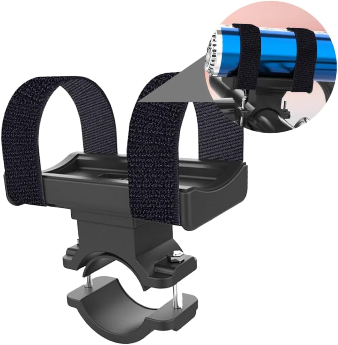 BESPORTBLE 3pcs Bike Rack Flashlight Bracket for Mountain Biking Handlebar Accessory Strong Grip and Skid Resistance for Mounting Lights and Cameras