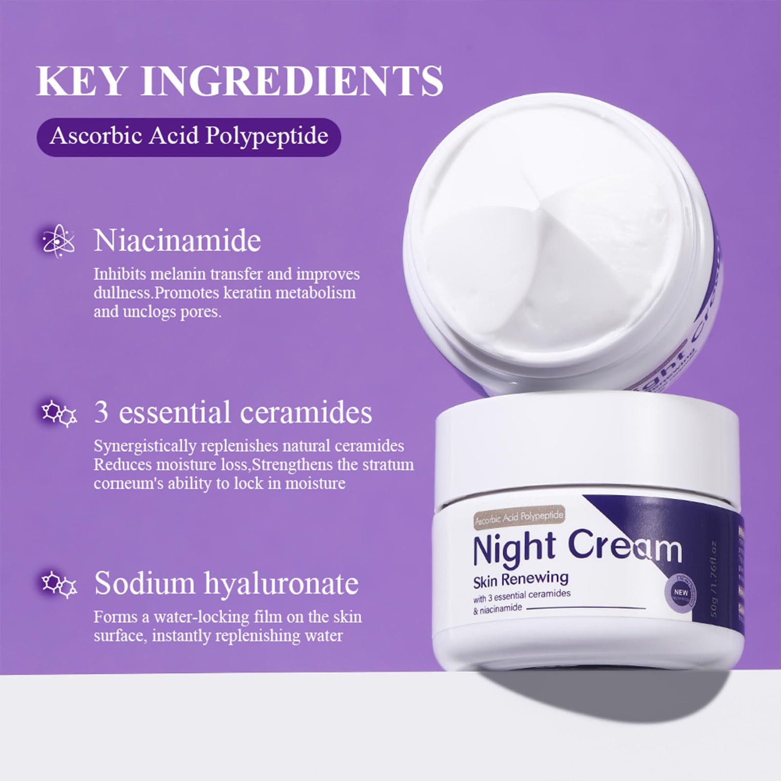 Amazon.com: Skin Renewing Night Cream - Niacinamide, Peptide