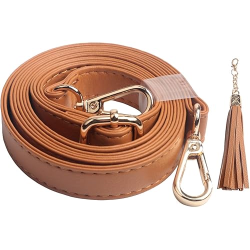 BEAULEGAN Purse Strap Replacement - Full Grain Microfiber Leather - 59 Inch Long Adjustable for Crossbody Shoulder Bag