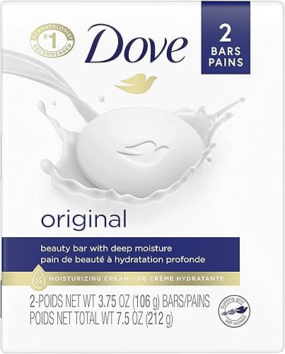 DOVE Beauty Bar White 4 oz, 2 Bar (Pack of 5)