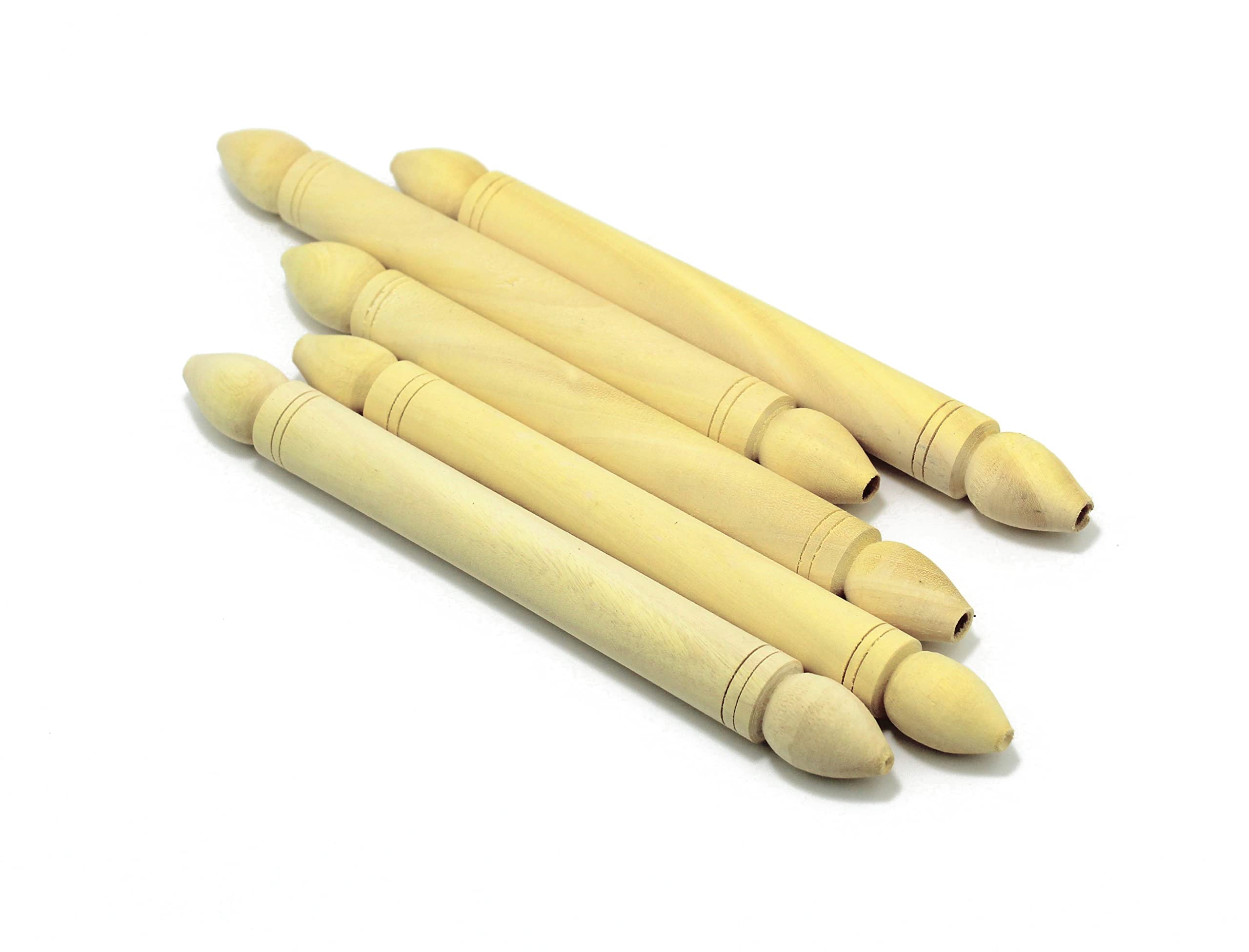 Craft Affair | Natural Wooden Dowel Rods (6inch, Pack of 5) | Wooden Wall Hanger for Macrame, Scroll Invitation Card, DIY, Art and Craft & More