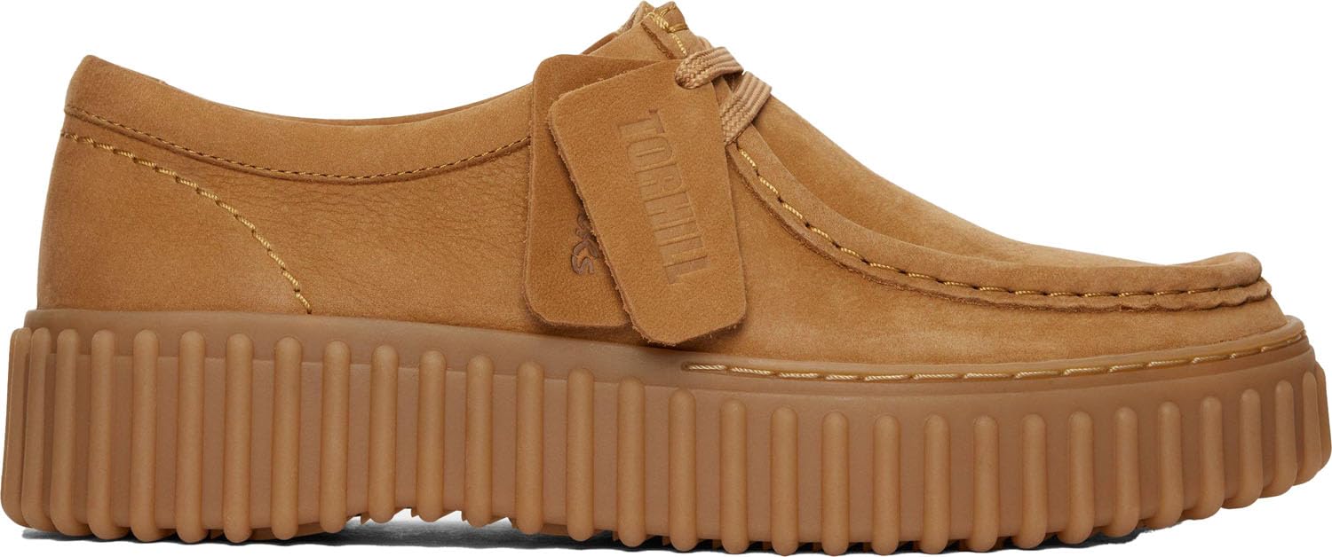 【Clarks】Torhill Bee Clarks Tênis Torhill Bee Unissex, Bege Claro, Tamanho 0 EUA
