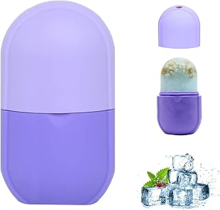 Ice Mold for Face, Ice Roller for Face & Eye, Reusable Silicone Face Massager for Skin Tightening, Skin Care Roller Tools for Women Neck Face Eye Puffiness Relief Shrink Pores