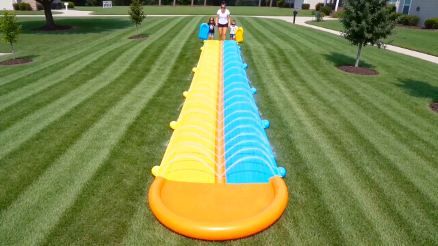 Tobogán Acuático de Alta Velocidad para Adultos y Niños, de Fibra de Vidrio, par Tobogán Acuático de Alta Velocidad para Adultos y Niños, de Fibra de Vidrio, par