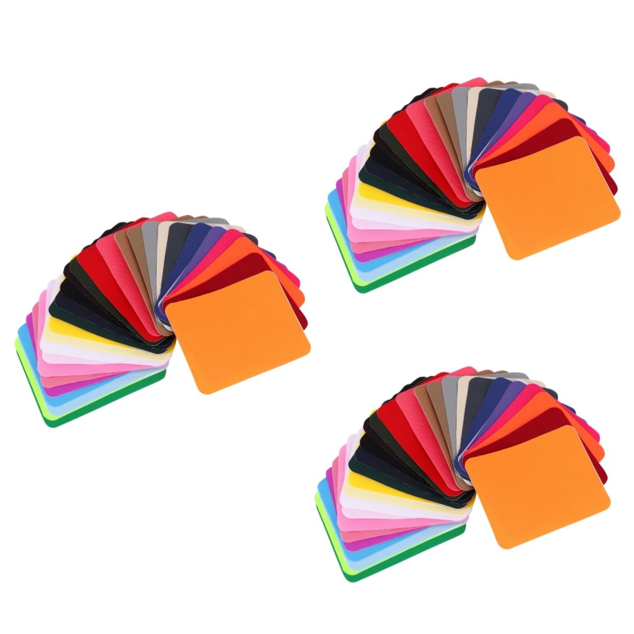 STOBOK 3sätze Bunte Längliche Aufbügelbare Stoff-patches Aus Simulierter Denfür Jeans Hüte Taschen Schuhreparaturen Farben Für -projekte Und Kreative Kleidungsdekoration