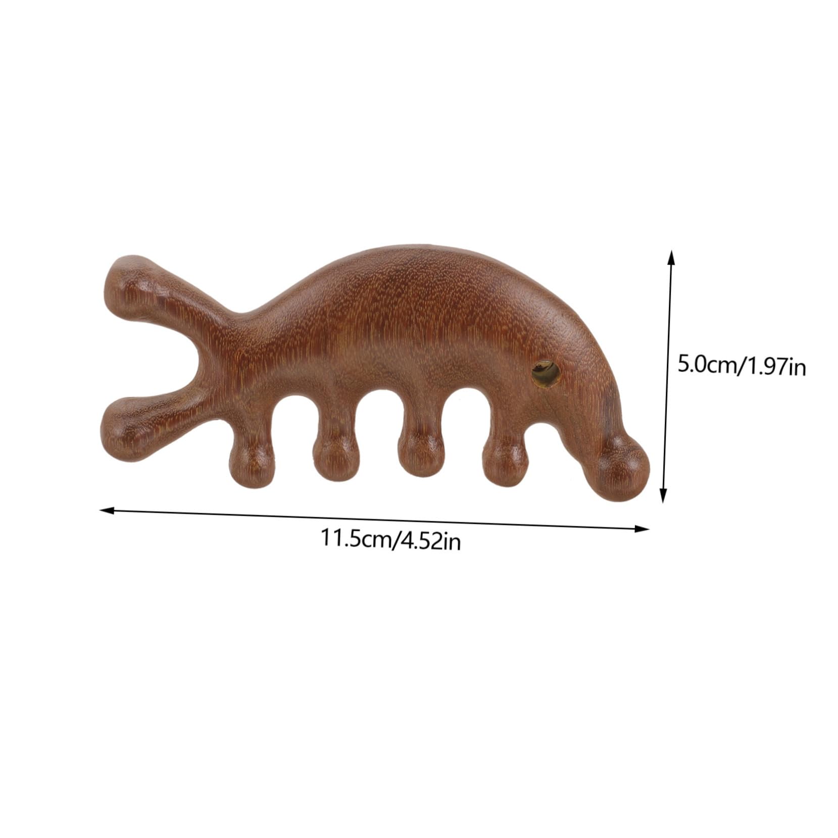 HONMEET Wooden Scalp Massage Comb Portable No Static Hair Detangler Comb for Curly Hair Acupoint Massager for Relief and Improved Circulation for and Neck Use