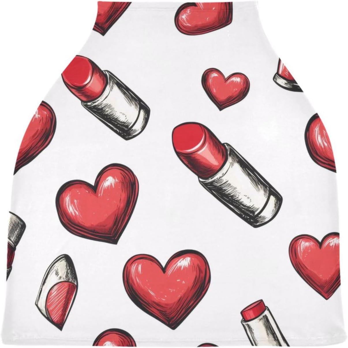Lyeorm Lipstick and Hearts Car Seat Covers for Babies Breathable Nursing Breastfeeding Cover Multi-Use Infant Carseat Canopy and Stroller Cover for Boys Girls Lyeorm Lipstick and Hearts Car Seat Covers for Babies Breathable Nursing Breastfeeding Cover Multi-Use Infant Carseat Canopy and Stroller Cover for Boys Girls