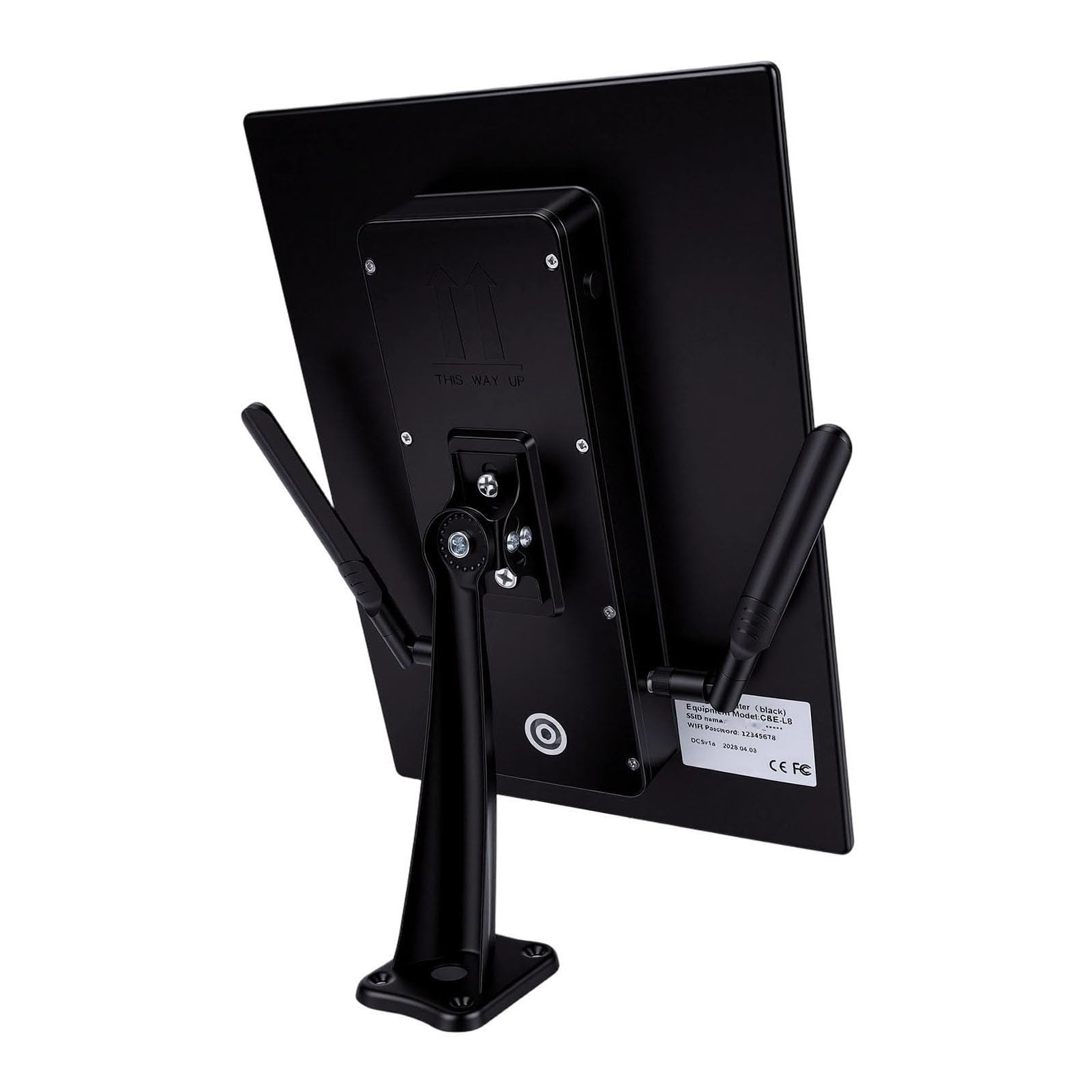 Repetidor WiFi Solar Extensor WiFi para Exteriores Módem Router 4G LTE 6 Enrutador Solar de 300Mbps IP66 Panel de 15W Batería de 20000mAh con Ranura Nano SIM para (Estándar de la UE)