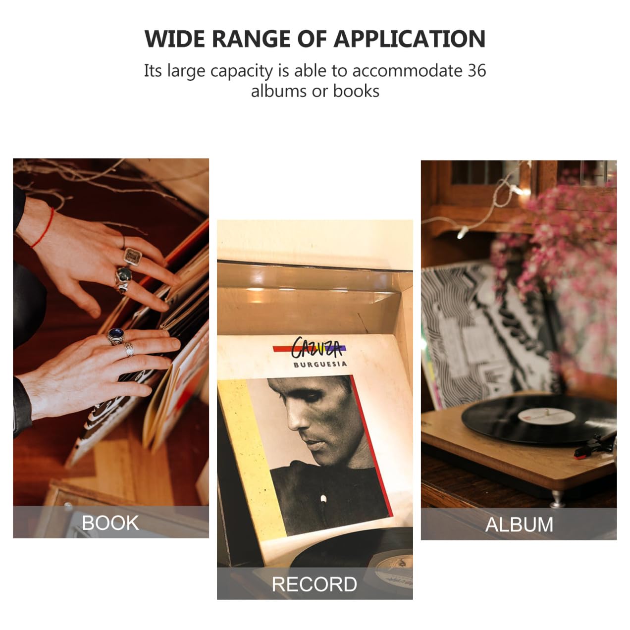 Supporto per dischi in vinile acrilico, elegante supporto per album per casa e negozio, perfetto per collezionisti e amanti della musica