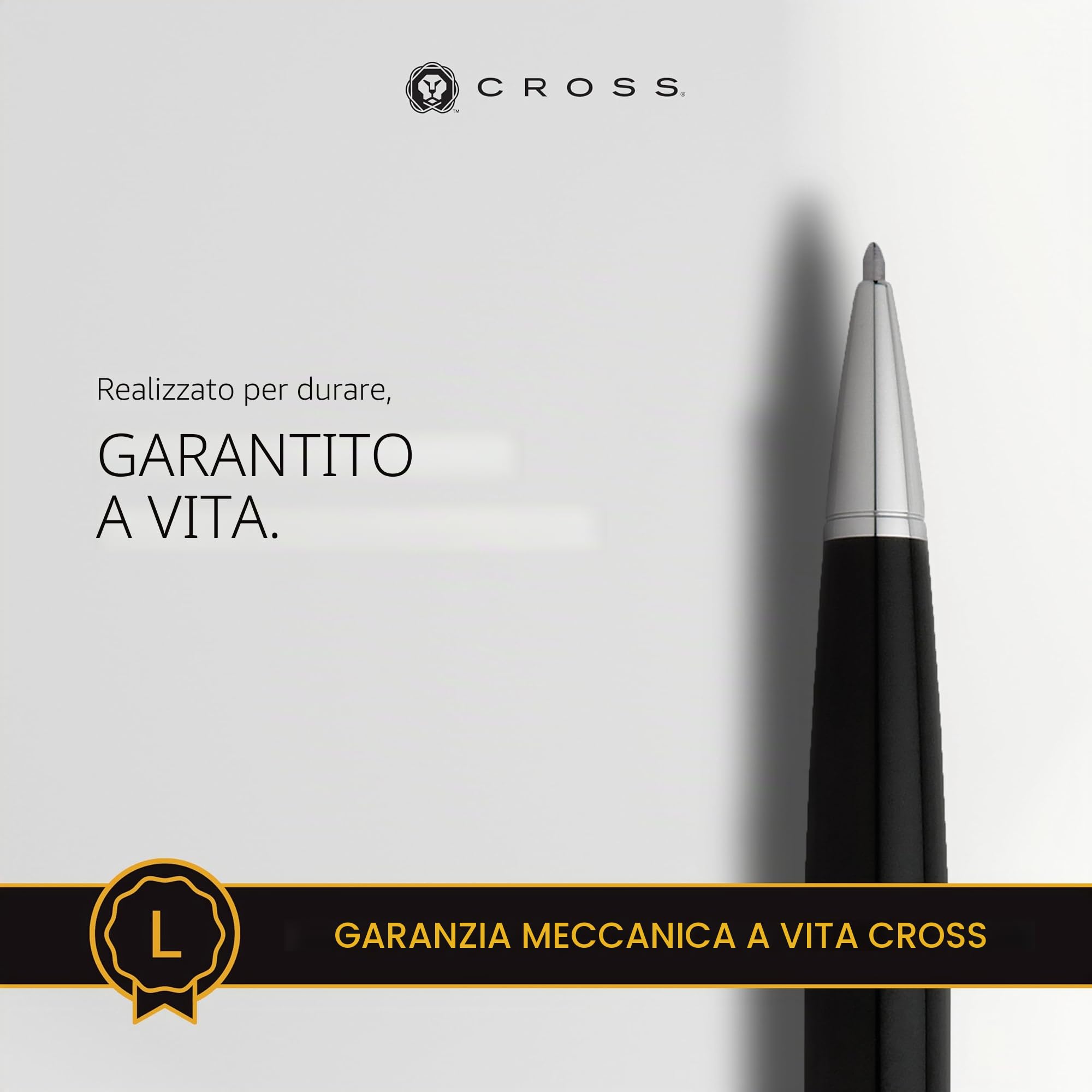Cross Bailey - Penna a sfera laccata, colore: Nero