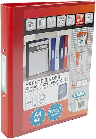 Elba Vision A4 2 O-Ring 25mm PVC | BX14546 | Presentation Binders