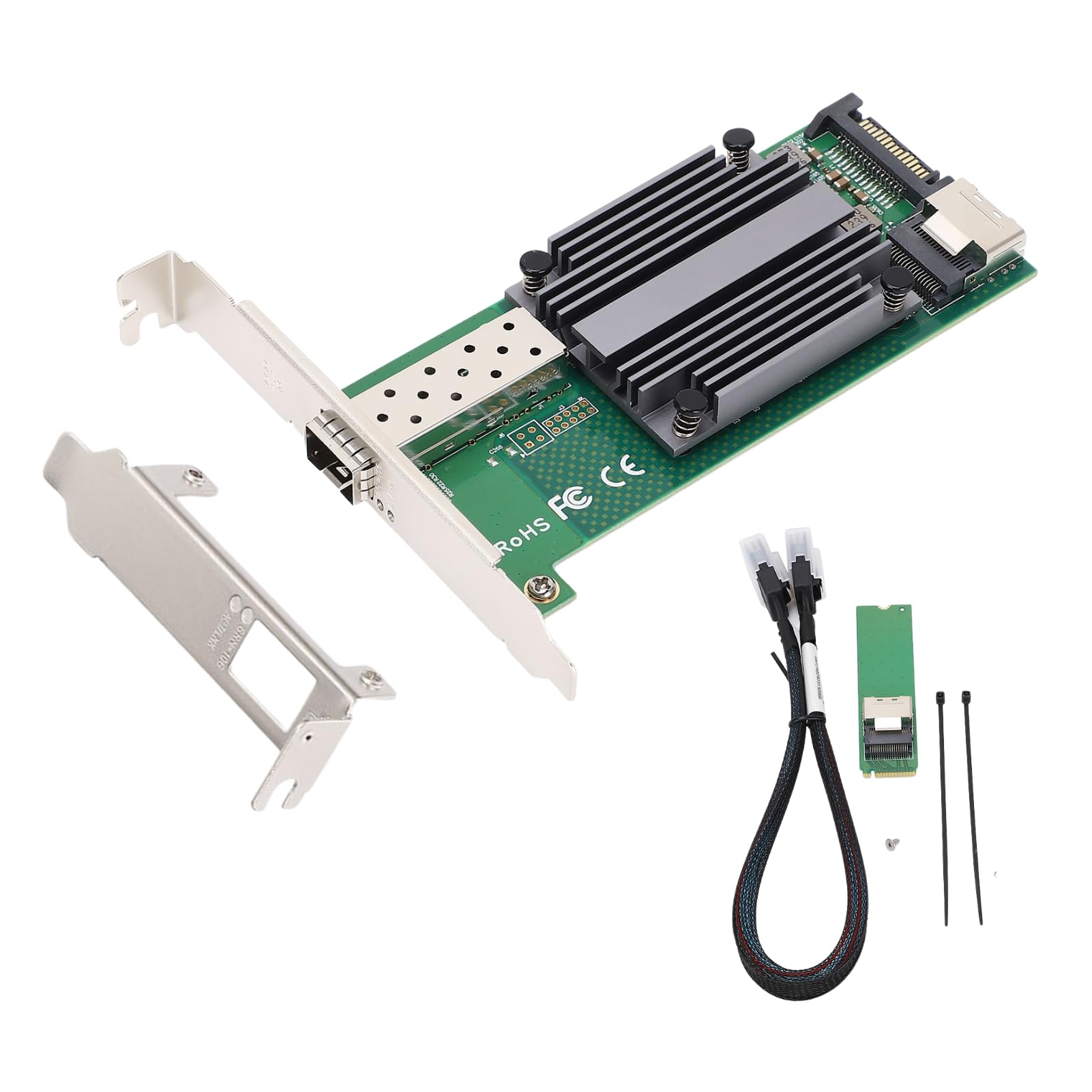 10 GB Singolo SFP+ Scheda di Rete Ethernet M.2 a 10 GB B+ M Chiave 82599en -1 Single SFP+ Server di Controllo Industriale Scheda NIC per Winds 7/8/10