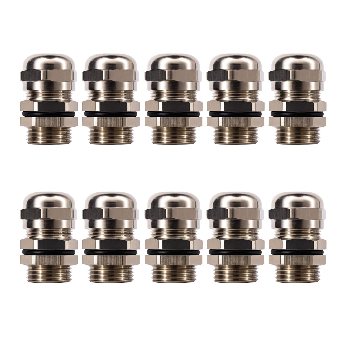 Gebildet Metal Cable Gland, PG7 Waterproof Adjustable 3-6.5mm Cable Gland Joint with Gaskets, M12 × 1.5 Wire Connector, Wire Protector-image-27