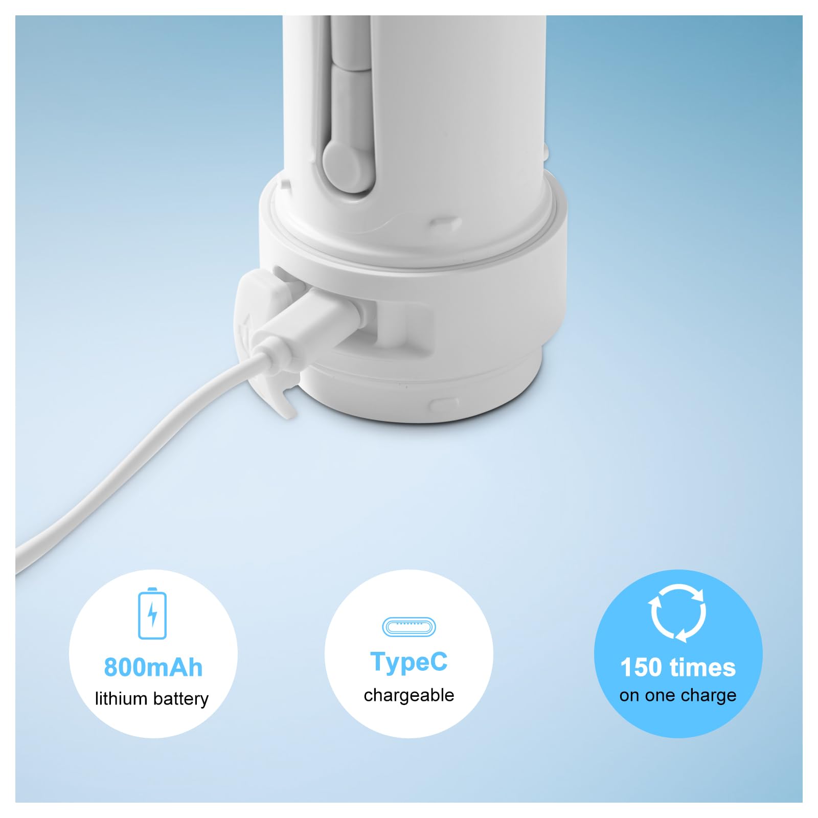 Bidet portatile per viaggi, casa e cura post-parto, grande capacità, 320 ml, ricaricabile tramite USB, spruzzatore portatile a 3 modalità, per uomini e donne, igiene personale (aggiornato)