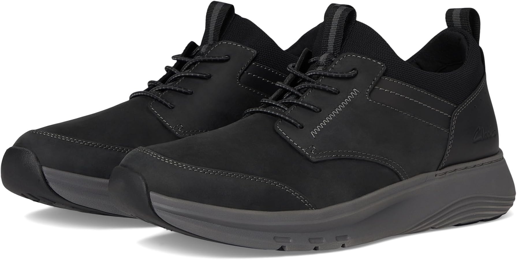 Amazon.com | Clarks Collection Men's Motion Trek EZ Sneaker, Black